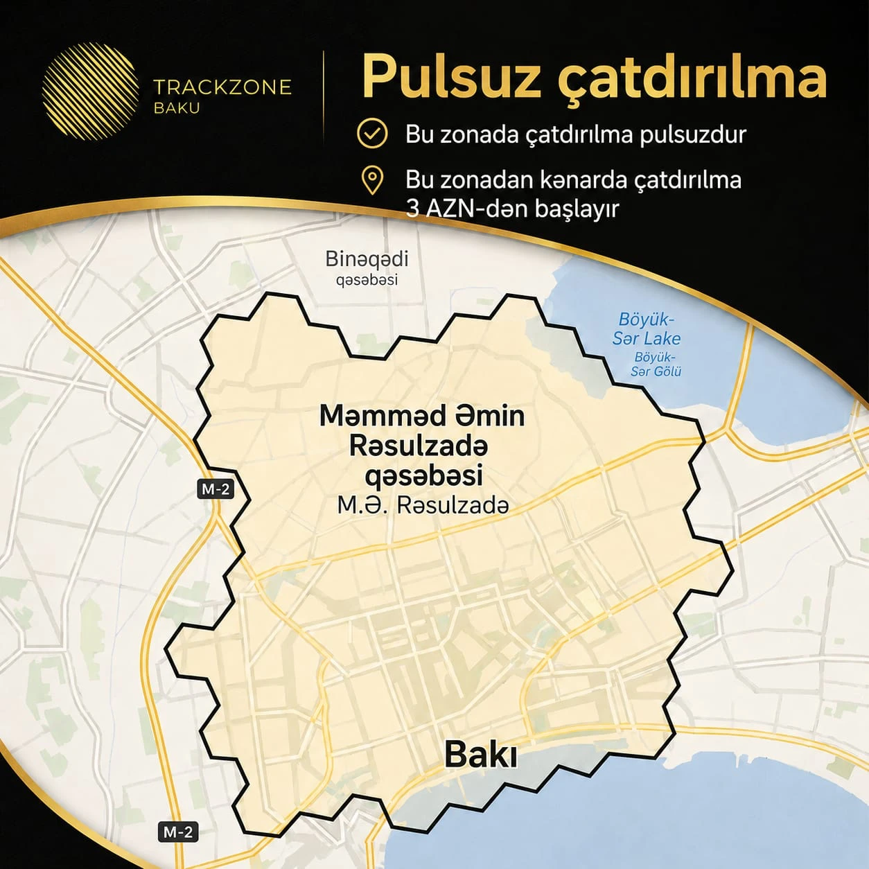 Trackzone Baku — pulsuz çatdırılma zonası